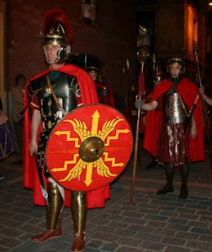 Tercer manípulo de soldados romanos